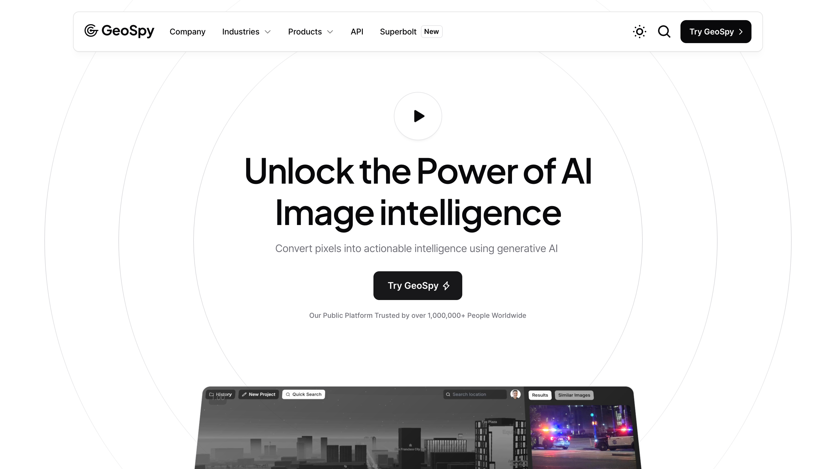 GeoSpy&#39;s website