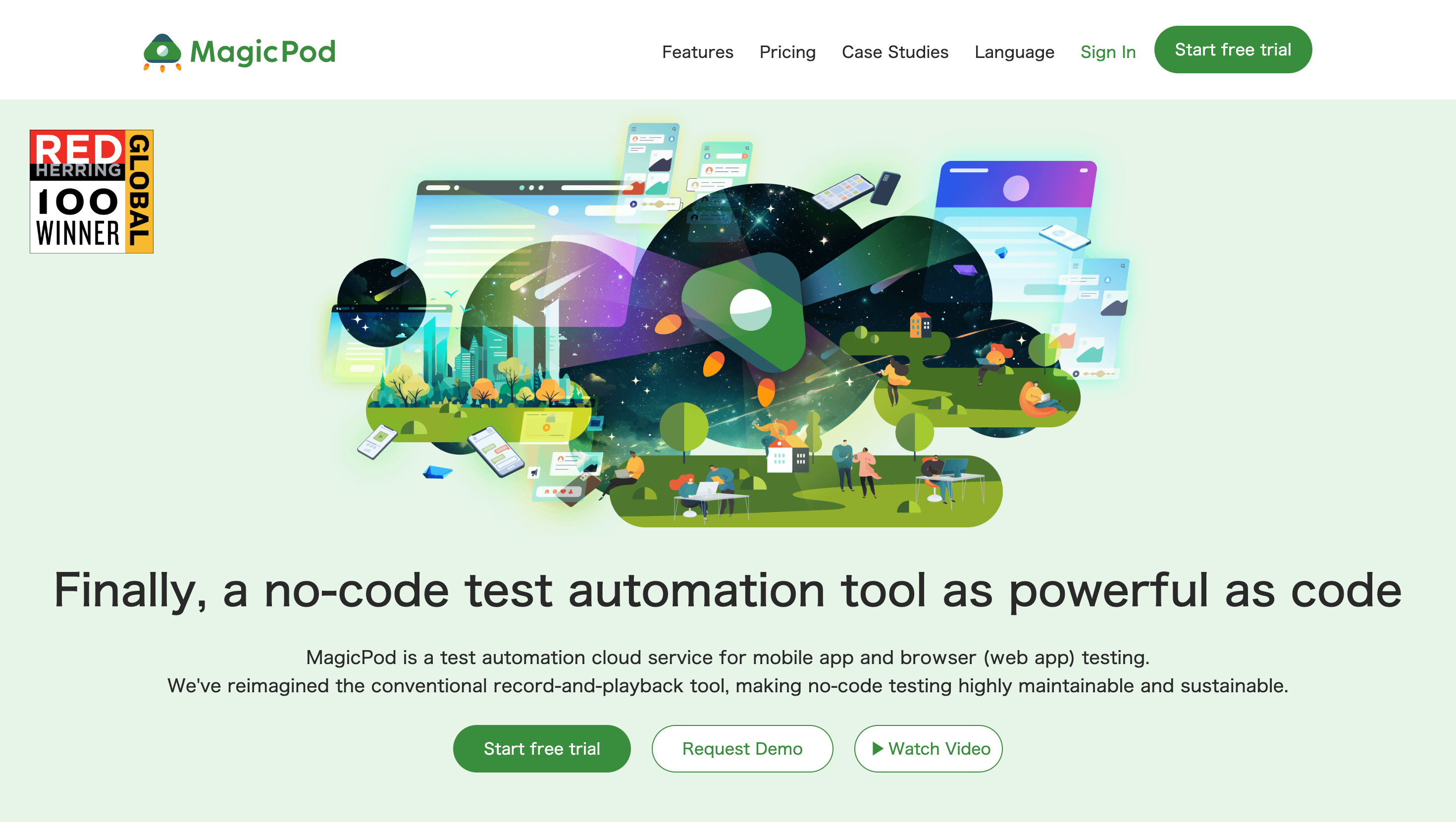 MagicPod Website