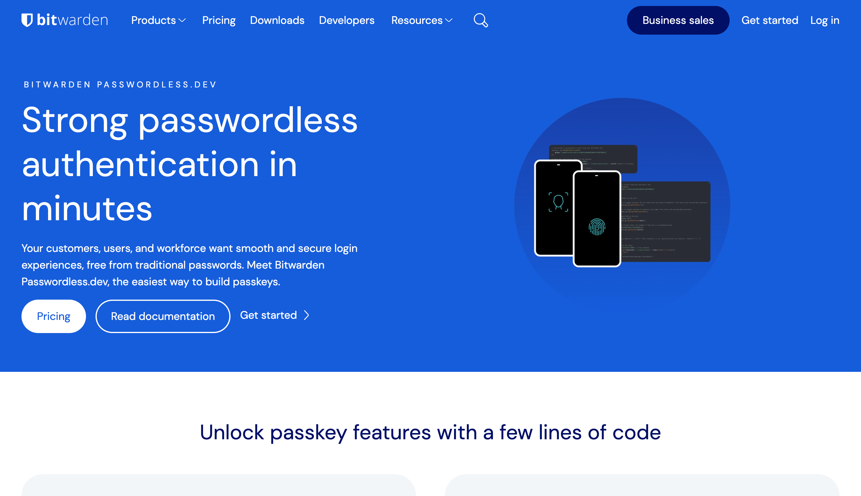 Passwordless.devのWebサイト