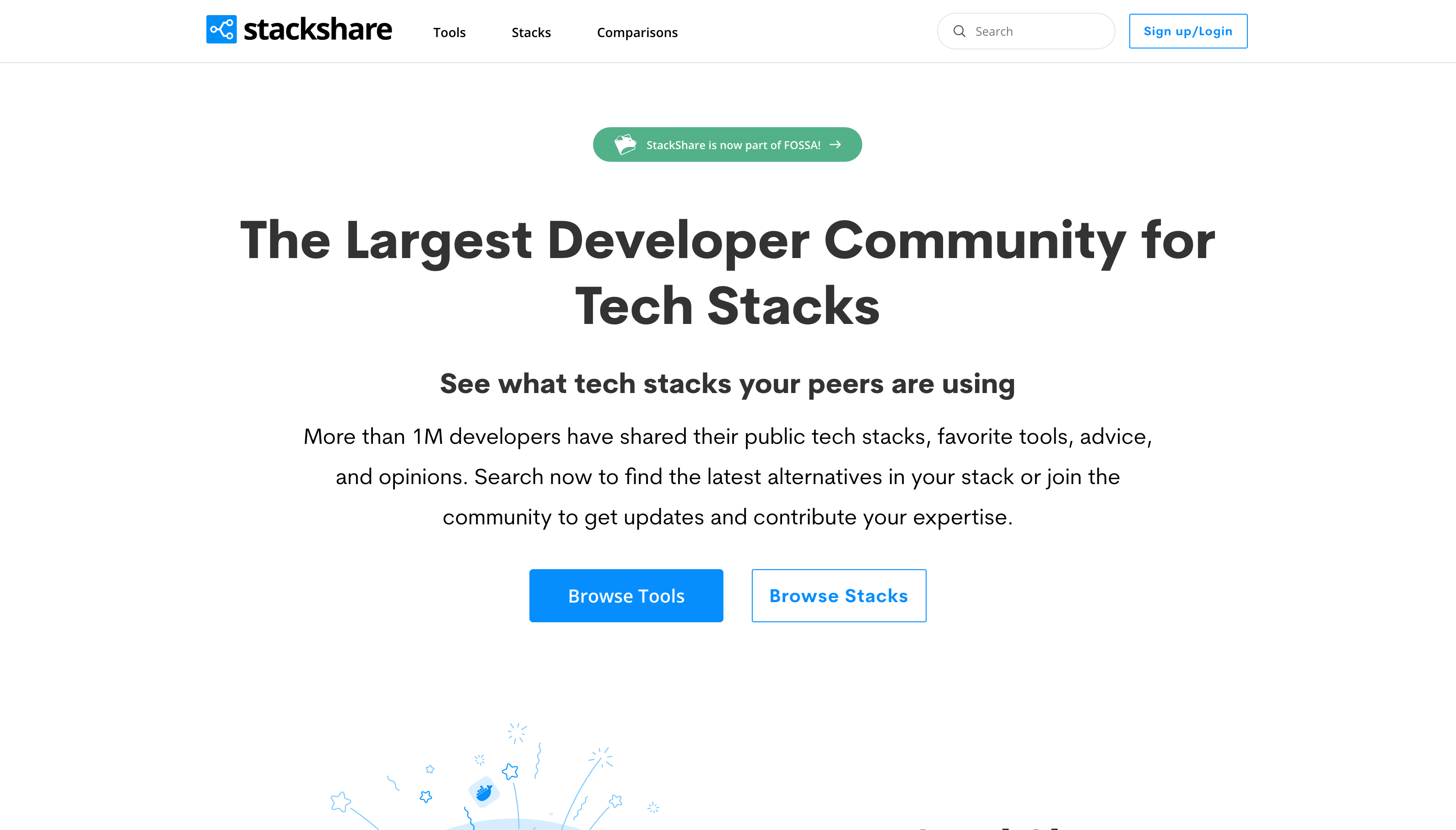 StackShareのWebサイト